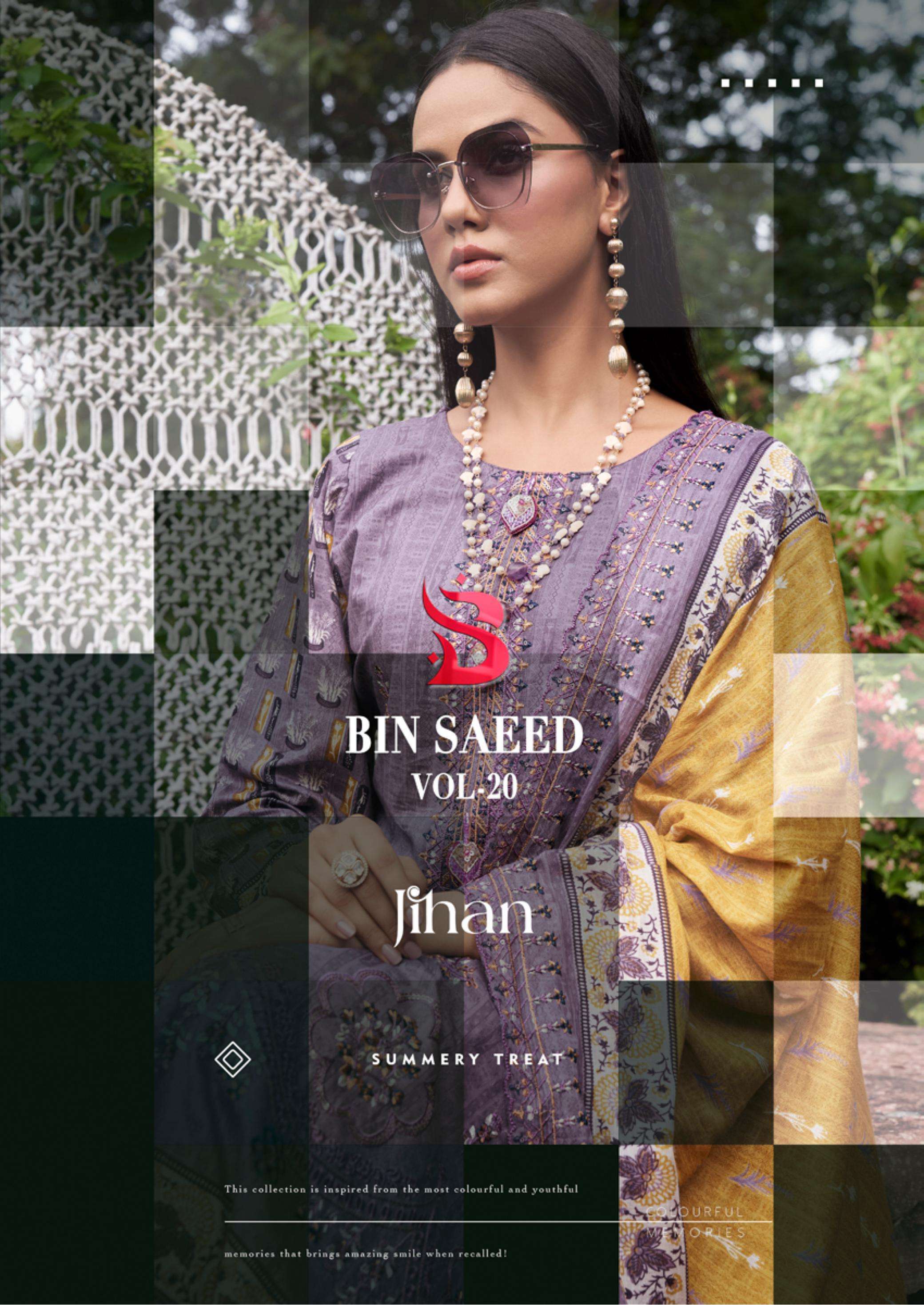BIN SAEED LAWN COLLECTION VOL - 20 BY JIHAN